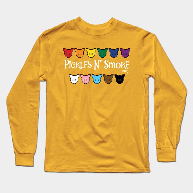 PRIDE Progress Pickles N Smoke BBQ Long Sleeve T-Shirt by picklesnsmoke